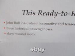 Bachmannthe John Bull Train Set2-4-0 Loco & 3 Cars-track-controllerho Scale