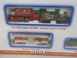 Bachmannwhite Christmas Expres Train Setloco & 3 Cars-track-controllern Scale