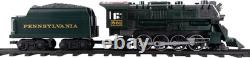 Battery-Operated Pennsylvania Flyer Freight Toy Train Set with Bluetooth, Locomo