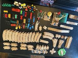 Big Thomas the Train & Friends / Brio Set 200+ Lot Wooden Track Engines + Extras