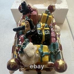 Blue Sky Clayworks Express Train Set Tealight Holder Christmas 3pc Train & Track