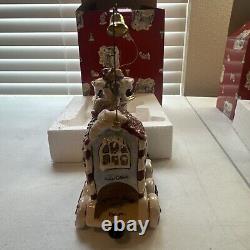 Blue Sky Clayworks Express Train Set Tealight Holder Christmas 3pc Train & Track