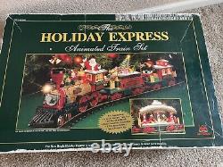 Bright Holiday Express Animated Train Set 380 Sounds Lights Up Tracks VIDEO