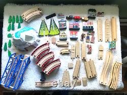 Brio & Compatible Wooden Train Track Set & Accessories (Christmas)- 75+ Pieces