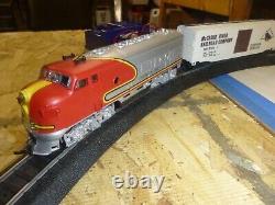 C-7 HO DC complete reconditioned extended oval withside track SF train set VGC #31