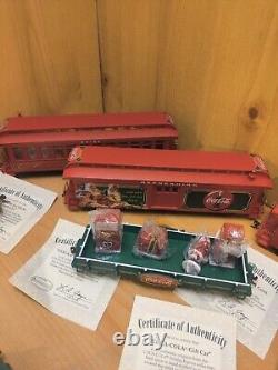 COCA-COLA THRU THE YEARS EXPRESS HAWTHORNE VILLAGE TRAIN SET HO SCALE Plus Track