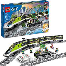 City Express Passenger Train Set, Remote Controlled, 2 Coaches & 24 Track Pieces
