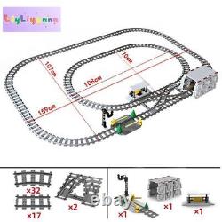City Rail Flexible Tracks MOC Kit Train Building Blocks Sets DIY 61 Sets