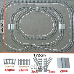 City Rail Flexible Tracks for LEGO MOC Kit Train Building Blocks Sets 20 Sets