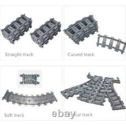 City Rail Flexible Tracks for LEGO MOC Kit Train Building Blocks Sets 20 Sets