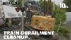 Cleanup Continues After Train Derails In Cumberland