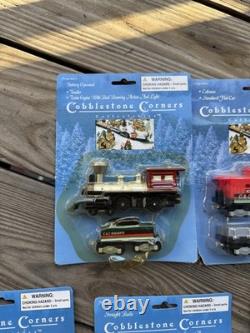 Cobblestone Corners Windham Heights Christmas Village 2004 Train Track Full Set