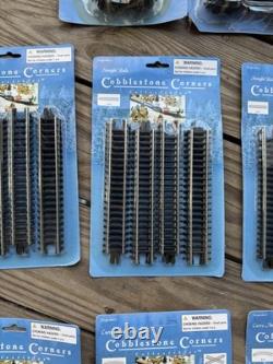 Cobblestone Corners Windham Heights Christmas Village 2004 Train Track Full Set