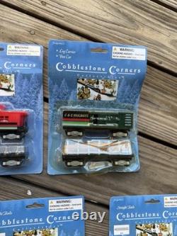 Cobblestone Corners Windham Heights Christmas Village 2004 Train Track Full Set
