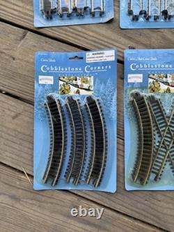 Cobblestone Corners Windham Heights Christmas Village 2004 Train Track Full Set