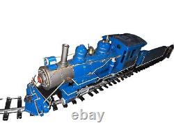 Complete Bachmann Big Haulers Blue Comet CNJ G Scale Electric Steam Train Set