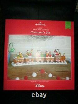 Complete Box Set Disney Christmas Express Gingerbread Train Tracks 2016 Hallmark