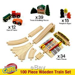 Conductor Carl Wooden Train and Track Set Toys Table Thomas Friends Chuggington