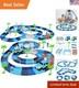 Creative 269 Pcs Race Track Set Frozen Adventure With 2 Race Cars For Toddlers