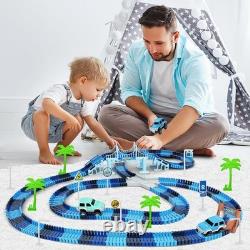 Creative 269 PCS Race Track Set Frozen Adventure with 2 Race Cars for Toddlers