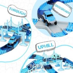 Creative 269 PCS Race Track Set Frozen Adventure with 2 Race Cars for Toddlers