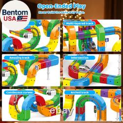 Cube Track Fusion Toy, Klick Rail Electric Train Set for Kids with Gravity-Defyi