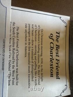 Danbury Mint Pewter Steam Locomotive Engine Set 8 Trains W Track Train Lot