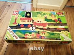 Duplo 1996 Vintage Train Set 2741 Battery Operated Train Track Complete Extras