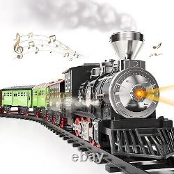 Durable Kids Train Set with Rechargeable Battery & Multiple Track Configurations