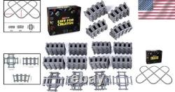 Durable Railroad Building Toy 103-Piece Train Tracks Set for Kids' Imagination