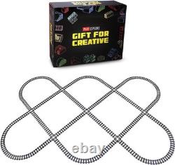 Durable Railroad Building Toy 103-Piece Train Tracks Set for Kids' Imagination