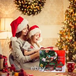 Electric Christmas Train Set Tree Surround Track With Music Light Santa Claus