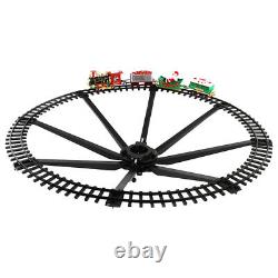 Electric Christmas Train Set Tree Surround Track With Music Light Santa Claus