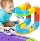 Electric Train Set With Flexible 3d Race Track, 32 Pc Modular Clip-fit Layout &
