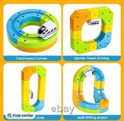 Electric Train Set with Flexible Race Track Gravity-Defying 3D Layouts Motoriz