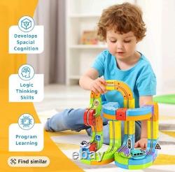 Electric Train Set with Flexible Race Track Gravity-Defying 3D Layouts Motoriz Electric Train Set with Flexible Race Track Gravity-Defying 3D Layouts Motoriz