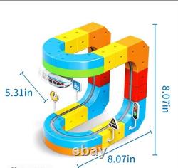 Electric Train Set with Flexible Race Track Gravity-Defying 3D Layouts Motoriz