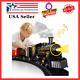 Electric Train Set With Steam Engine Locomotive, Carriages, Cars And Tracks, Tra