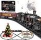 Electric Train Sets Large, Red Rechargeable Set Luxury Tracks