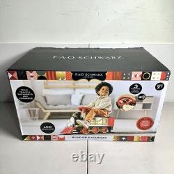 FAO Schwarz Ride-On Railroad Children's Train Set Motorized LED Light and tracks