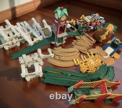 Fisher-Price GeoTrax Large Lot Train Set Cars Buildings Tracks Accessories