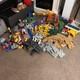 Fisher Price Geotrax Train Set Buildings Track And Cars Lot Of 170+ Piece Disney