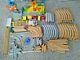 Fisher-price Geotrax Train Set Track Parts Pieces Cargo Cars Lot Of 76 Tracks