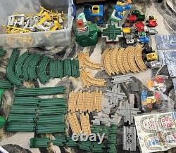 Fisher Price GeoTrax Train Track Set LOT 3 Engines Remote Controls Trains TESTED