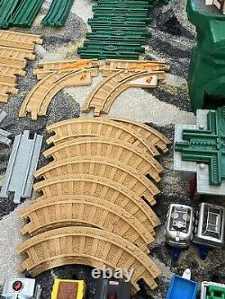 Fisher Price GeoTrax Train Track Set LOT 3 Engines Remote Controls Trains TESTED