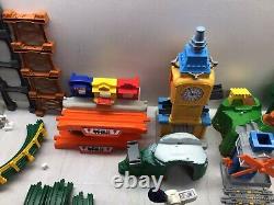 Fisher Price GeoTrax Working Train Railway Set with Track & Building 90+ Pieces
