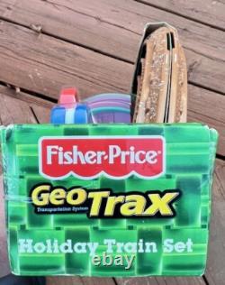 Fisher Price Geotrax Holiday Train Green Track Set Toys R Us Sealed 2010