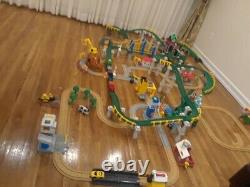 Fisher price geotrax train sets. Great condition. 10 sets. Trains and tracks