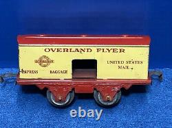 HAFNER 1933 OVERLAND FLYER Wind-Up Century of Progress ORIGINAL Train SET+Track