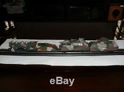HO Collectible Armored Military Train set, Steam Locomotive, Tender, & 2 Cars